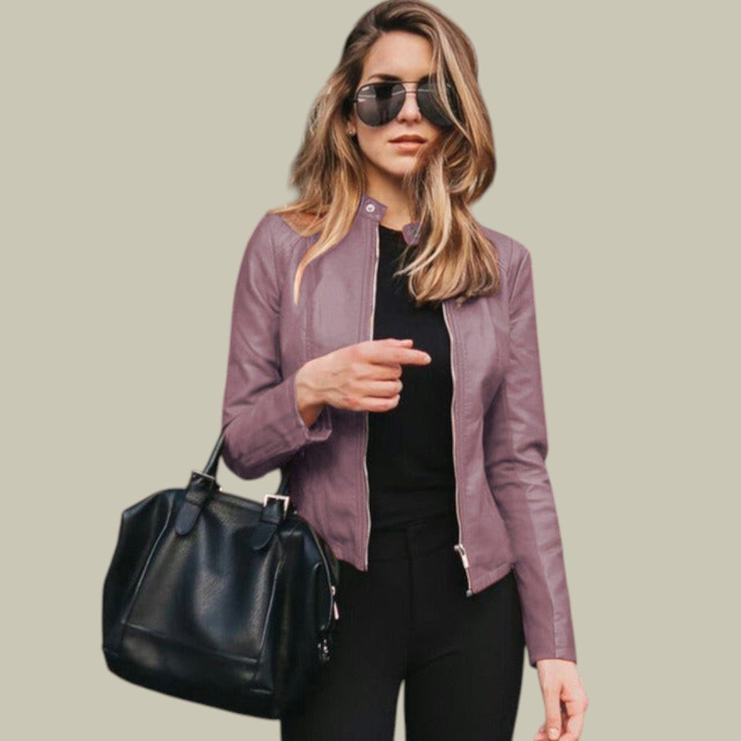 Womens Short Leather Jacket