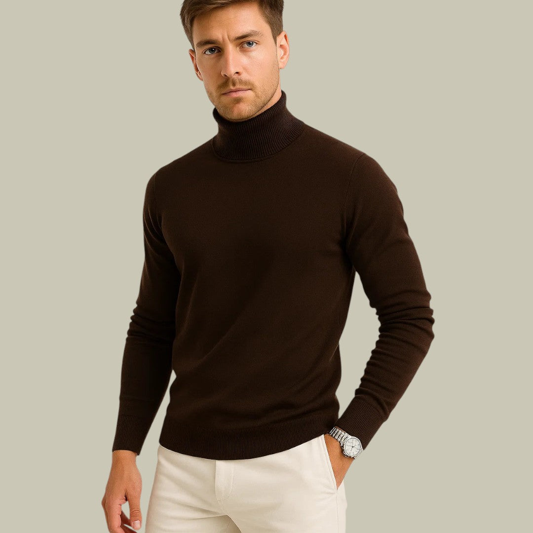 Mens Wool Turtleneck Sweater