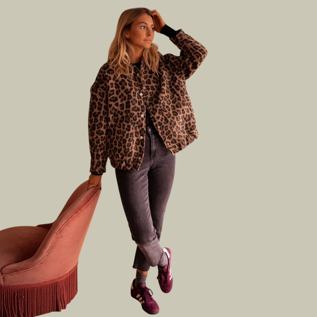 Womens Leopard Print Jacket