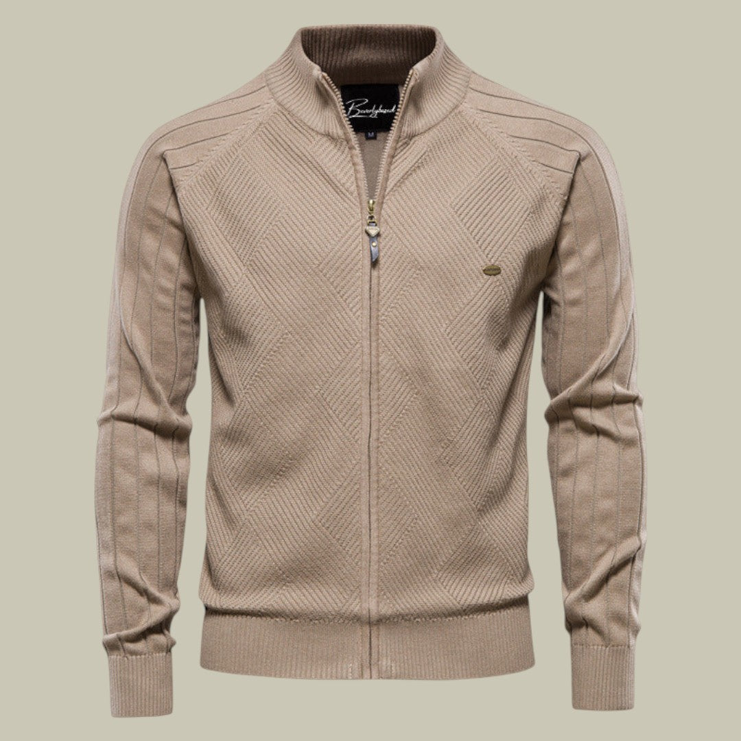 Mens Cardigan Autumn Zipper