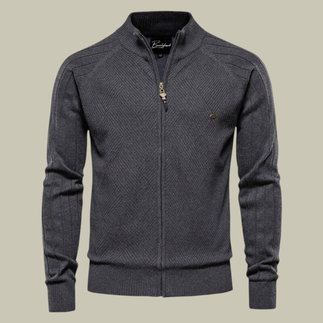 Mens Cardigan Autumn Zipper