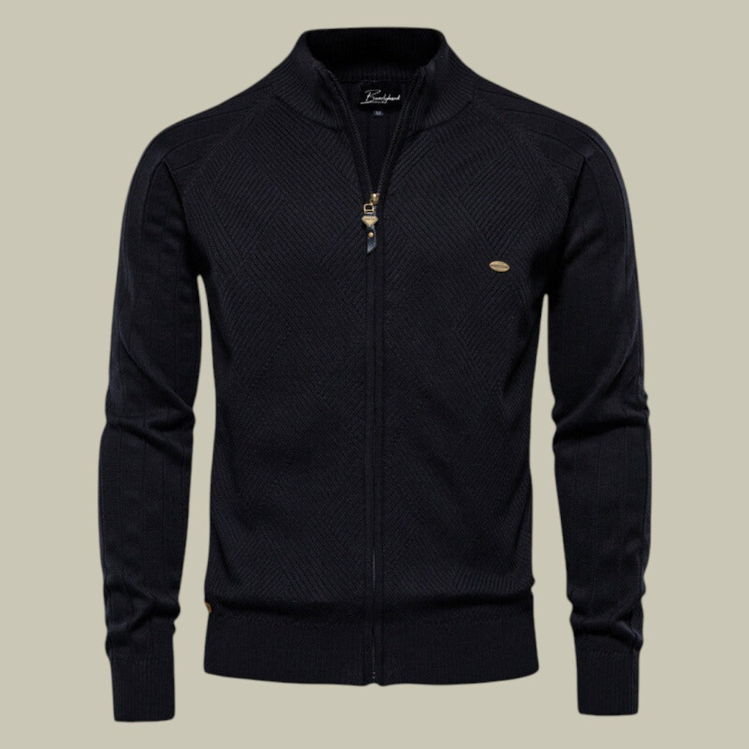 Mens Cardigan Autumn Zipper