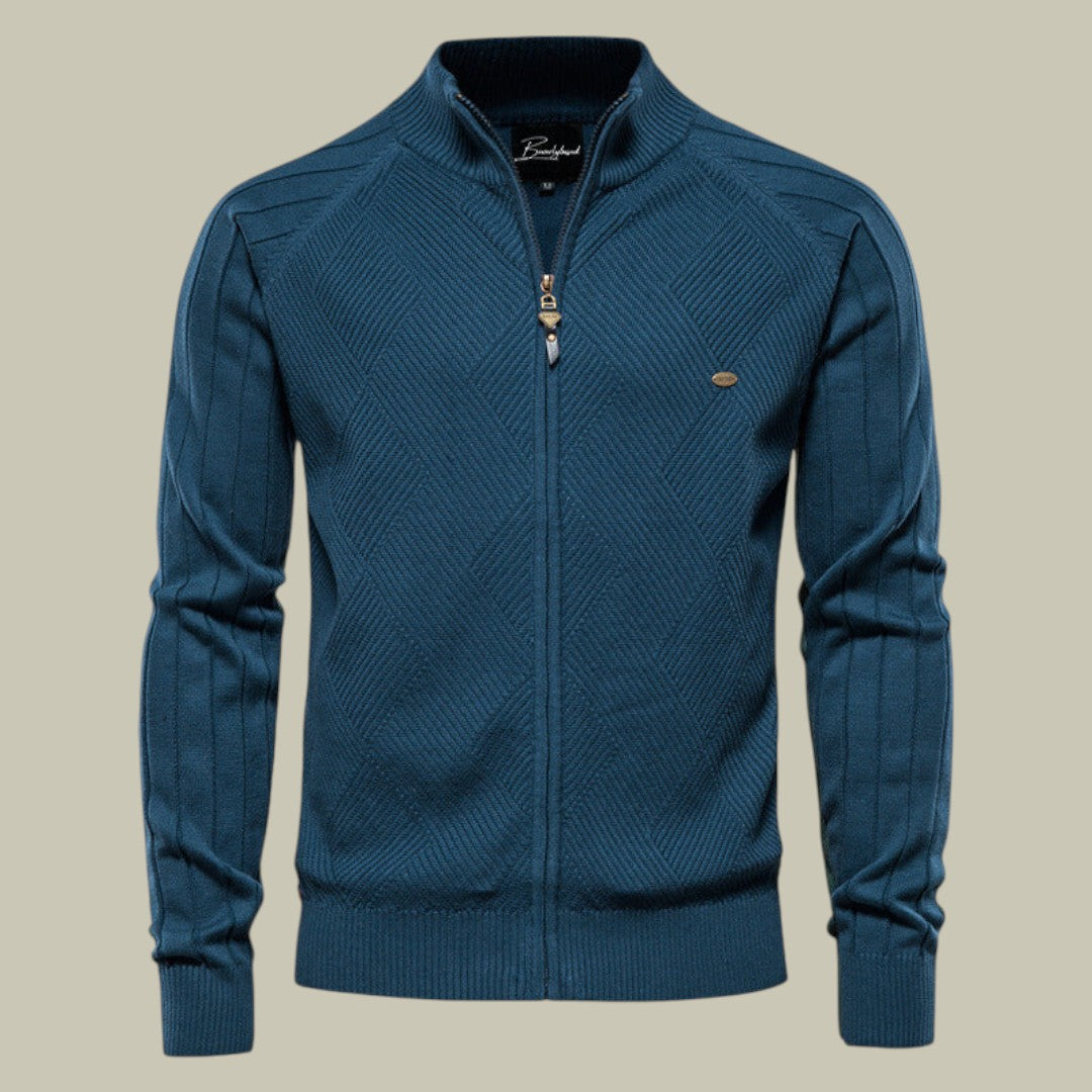 Mens Cardigan Autumn Zipper