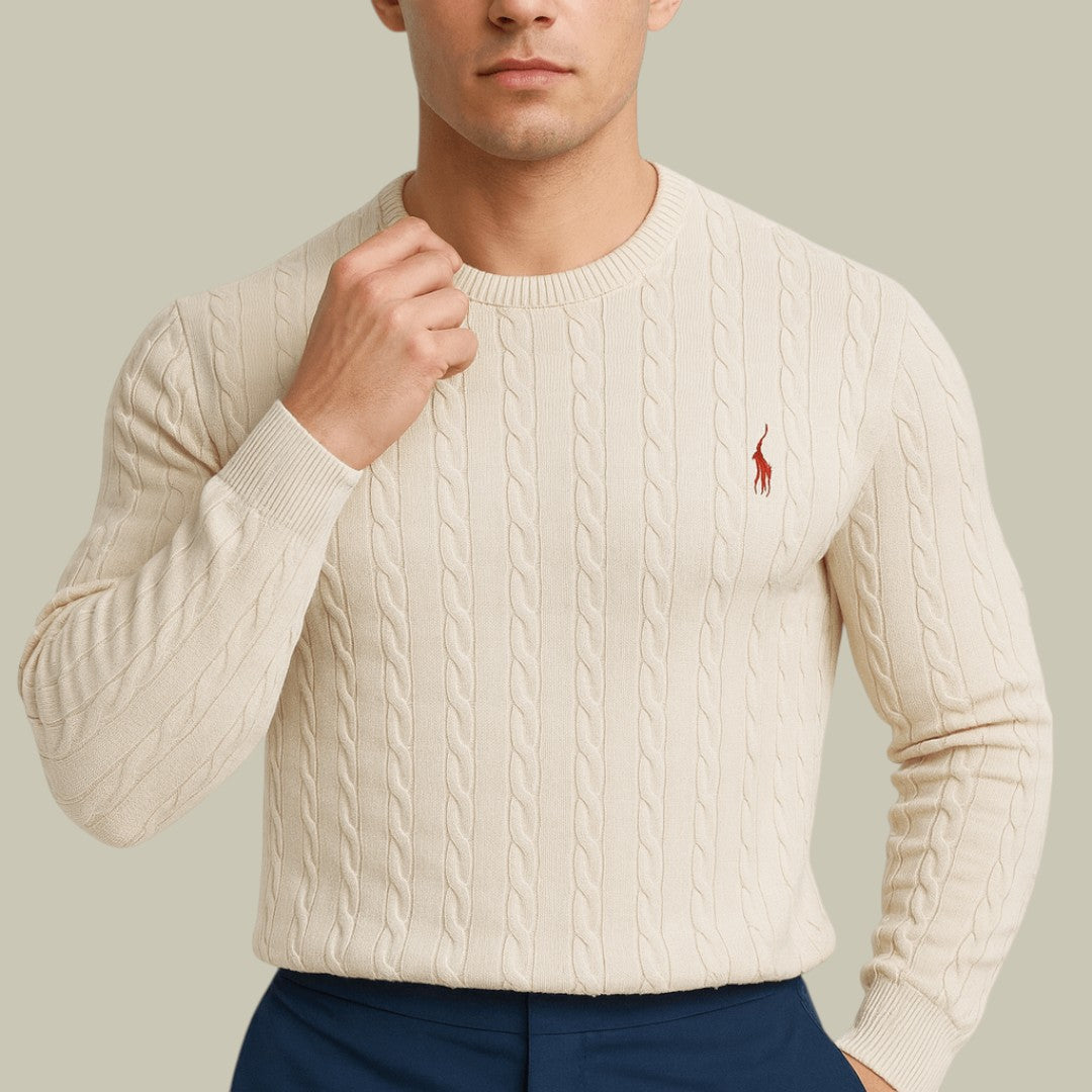 Mens Knitted Sweater Cable