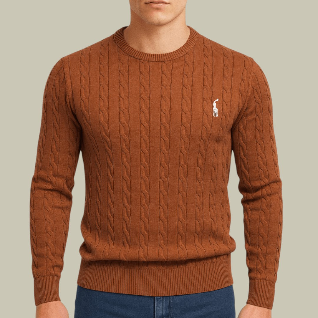 Mens Knitted Sweater Cable