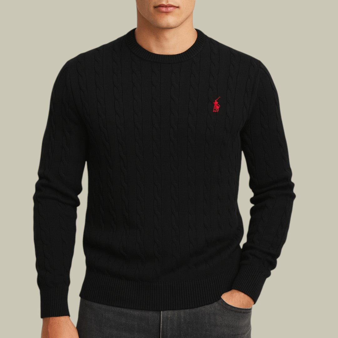 Mens Knitted Sweater Cable