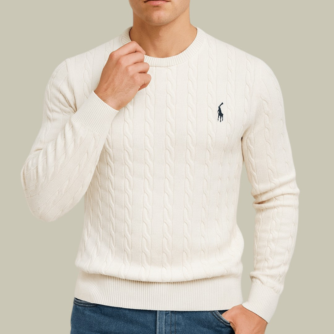 Mens Knitted Sweater Cable