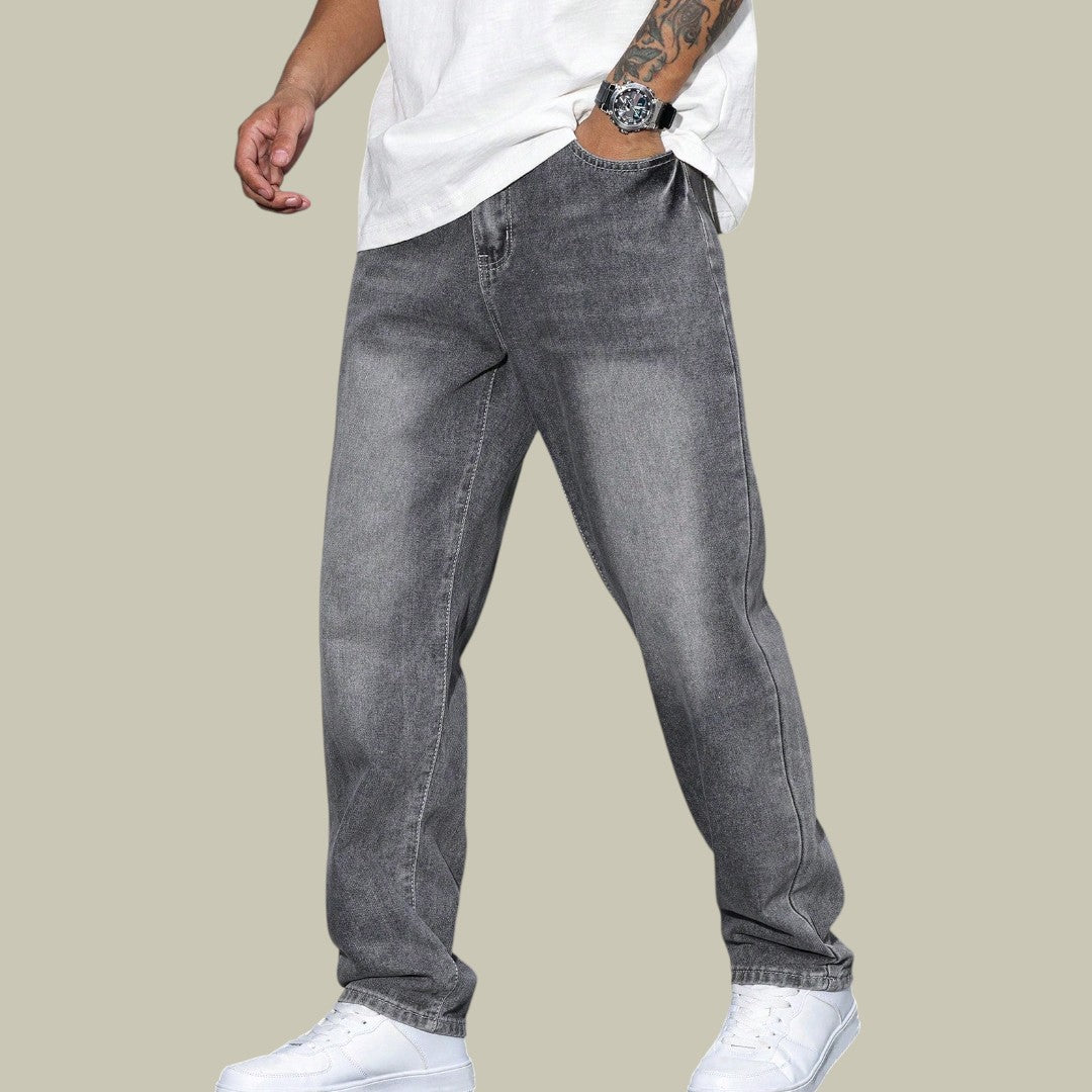 Mens Straight Leg Jeans Denim