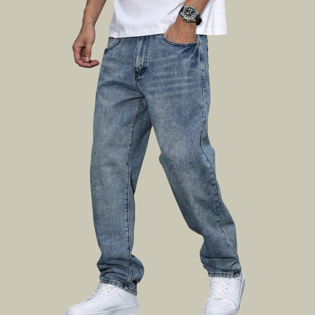 Mens Straight Leg Jeans Denim
