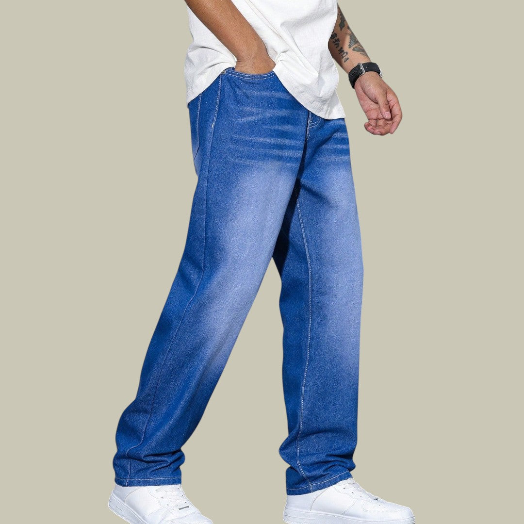 Mens Straight Leg Jeans Denim