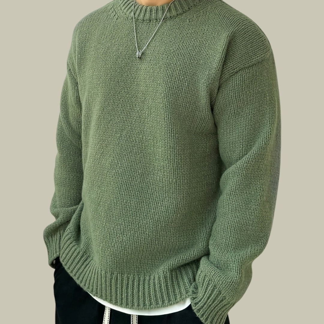 Mens Oversized Knitted Sweater Warm