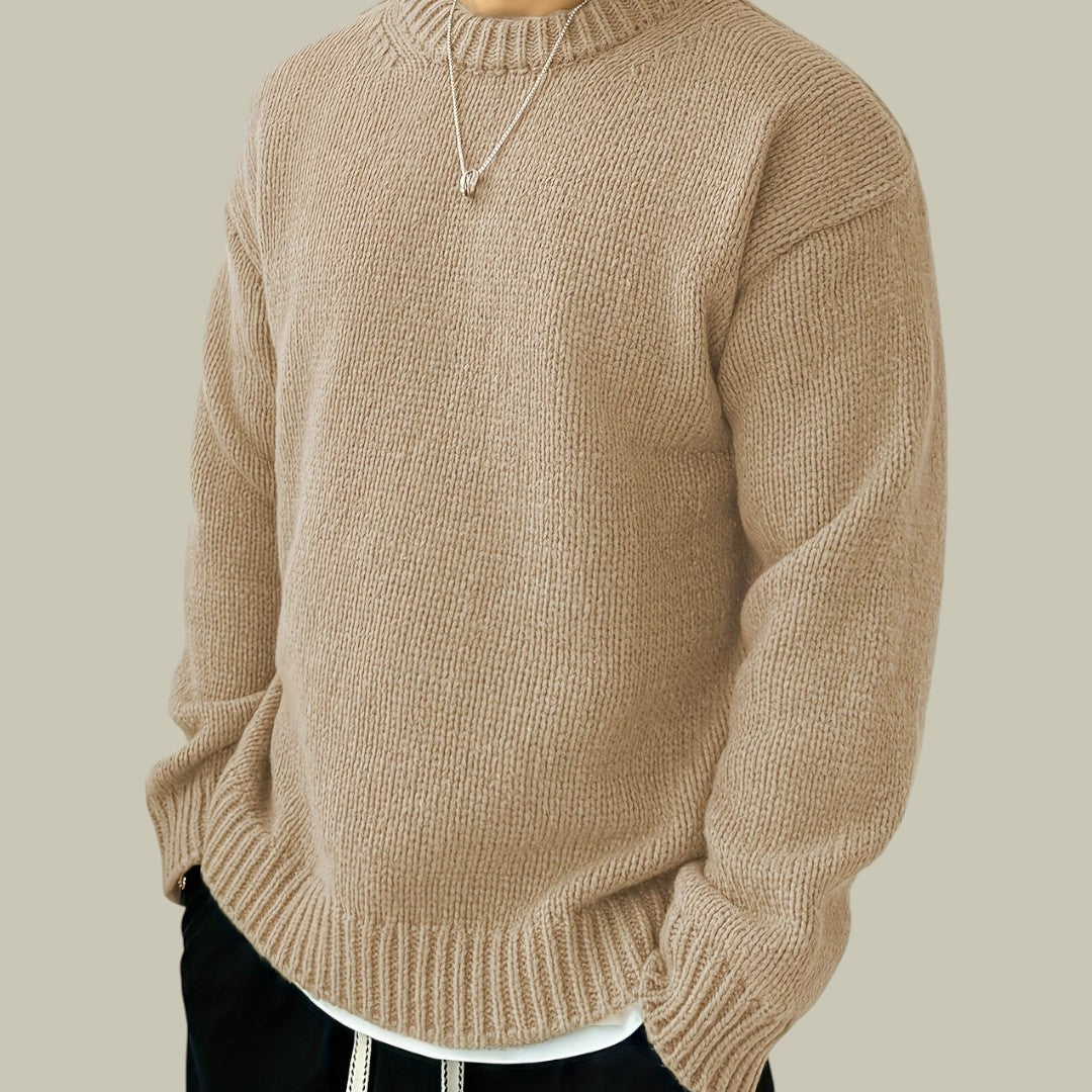 Mens Oversized Knitted Sweater Warm