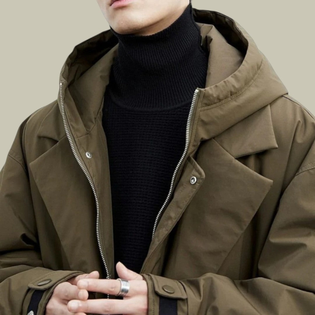 Mens Long Waterproof Winter Coat