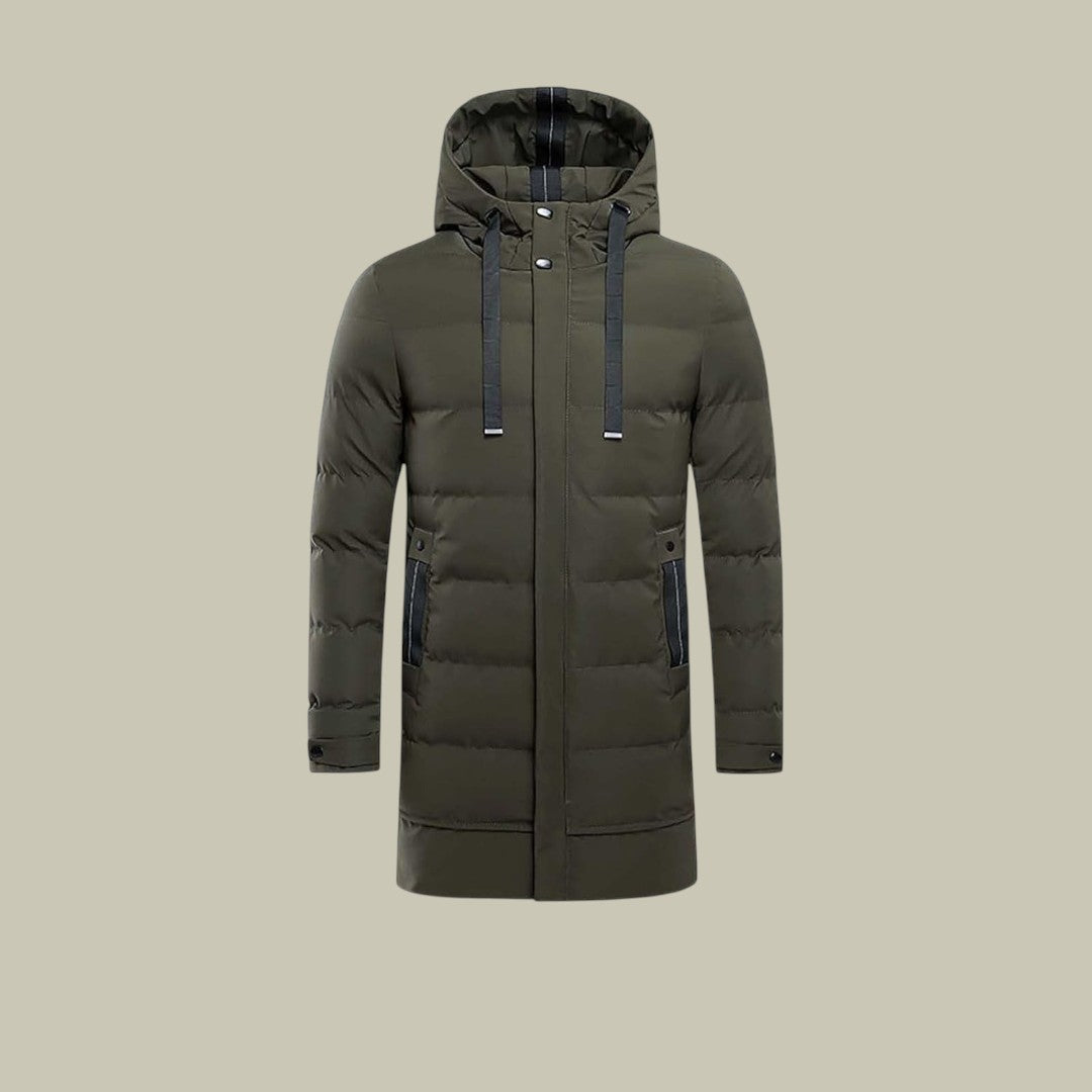 Mens Winter Puffer Jacket Long
