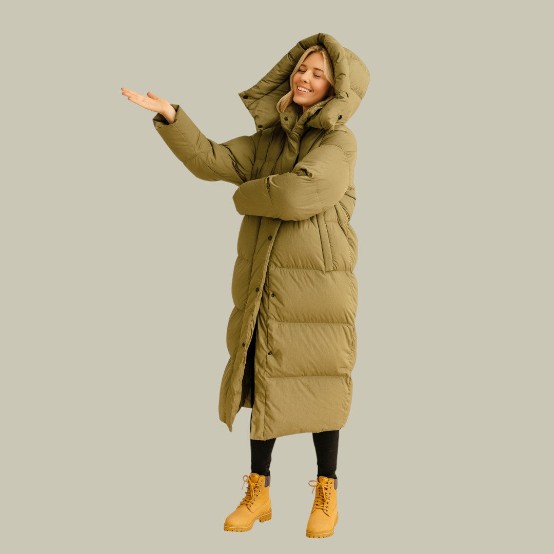 Womens Long Padded Winter Jacket