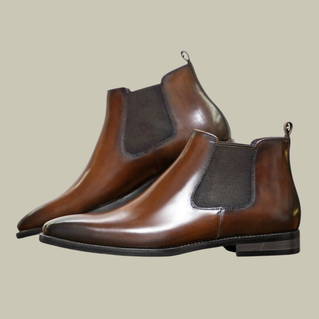 Mens Leather Chelsea Boots