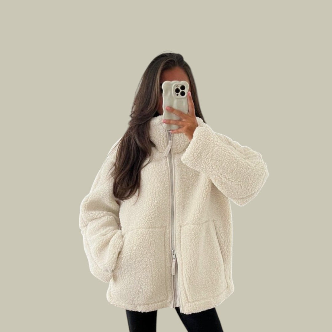Womens Oversized Fleece Jacket