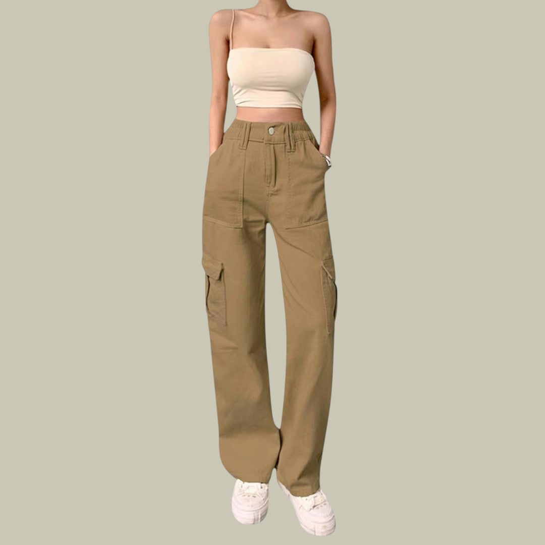 Womens Cargo Pants Wide Leg