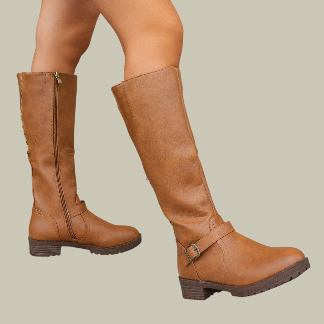 Womens High Boots with Zipper