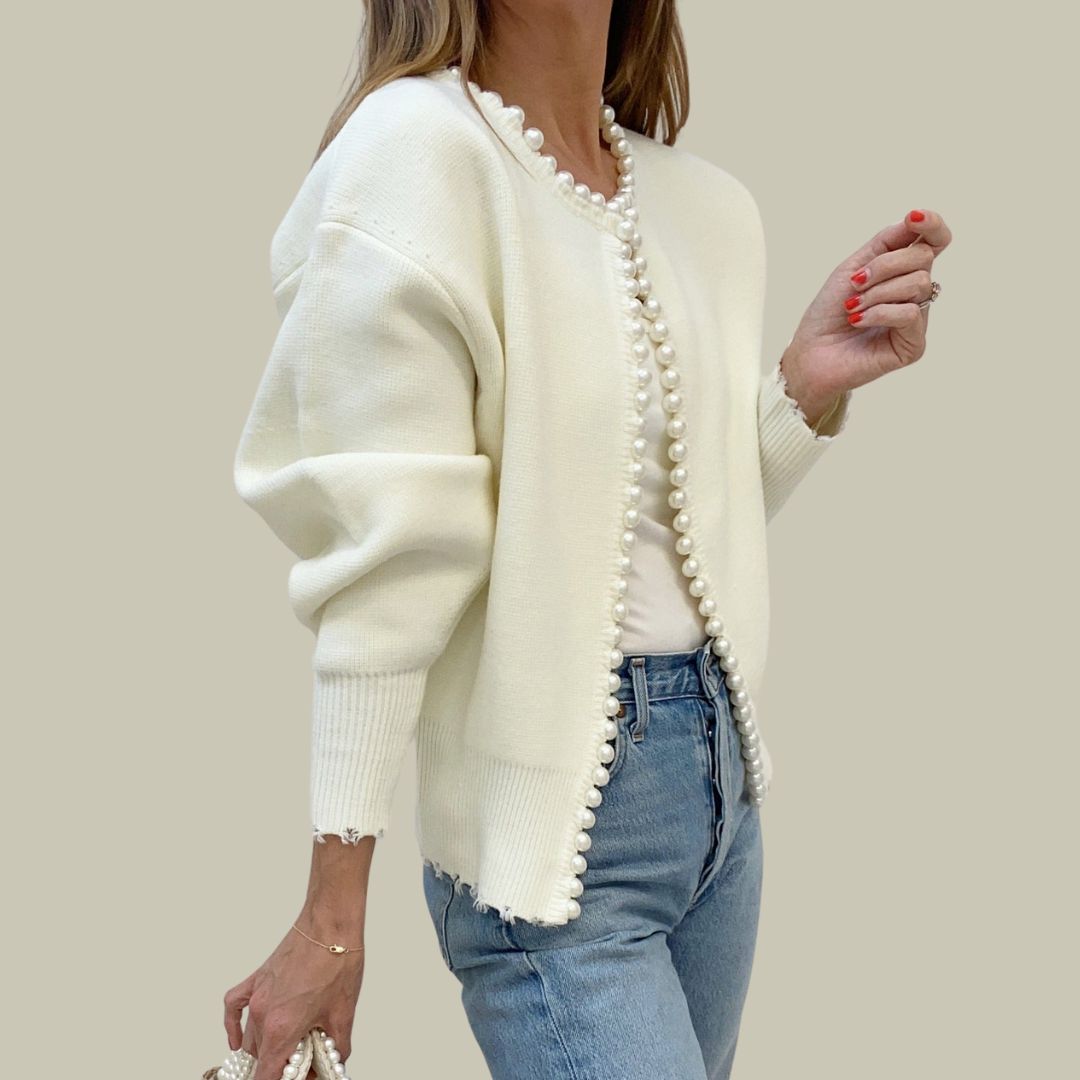 Lux Pearls Cardigan