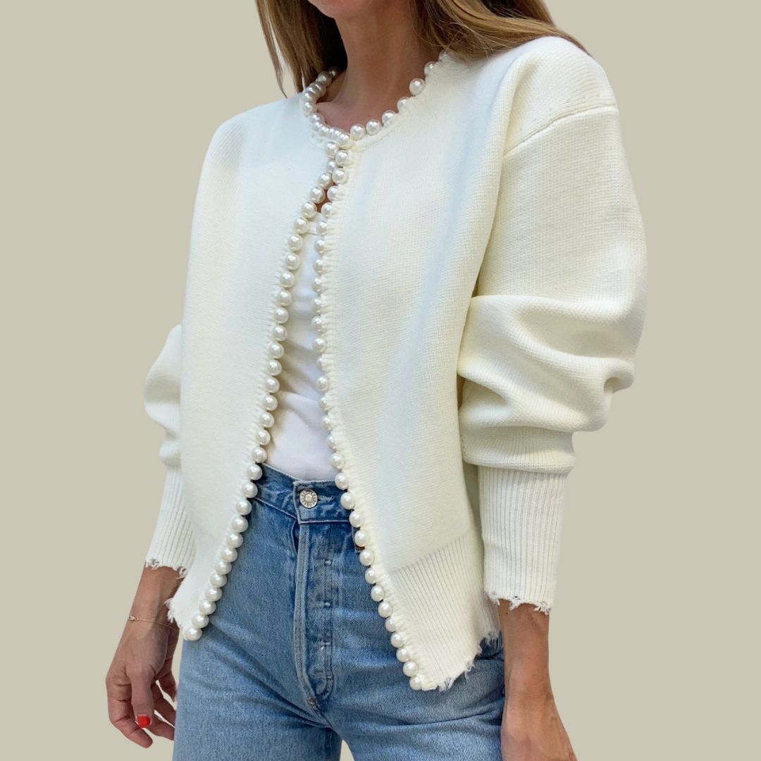 Lux Pearls Cardigan