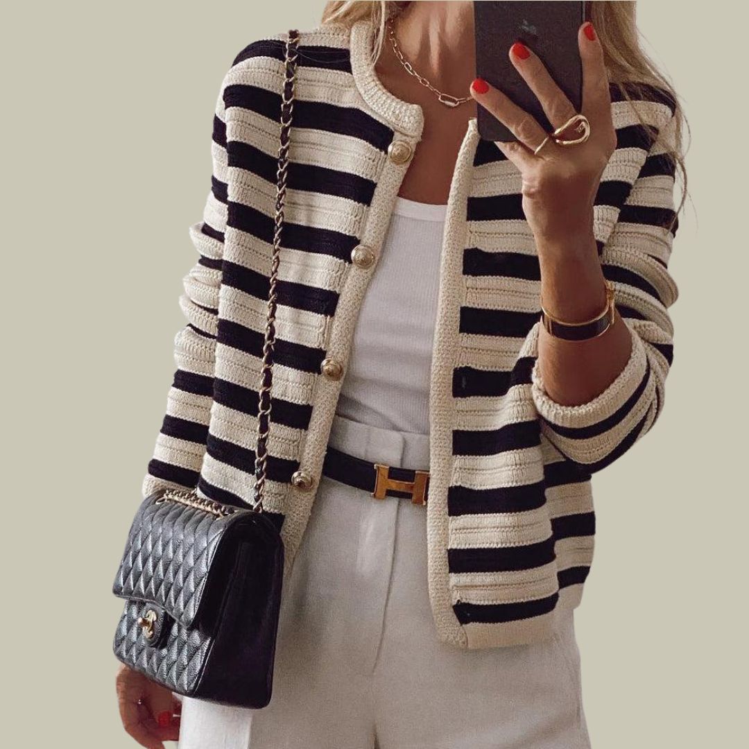 The Lux Striped Cardigan