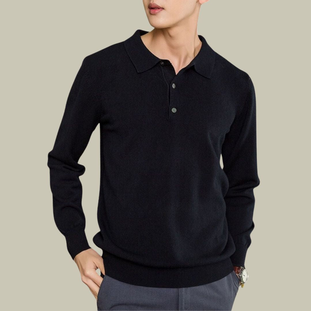 Luxury Old Money Polo Sweater