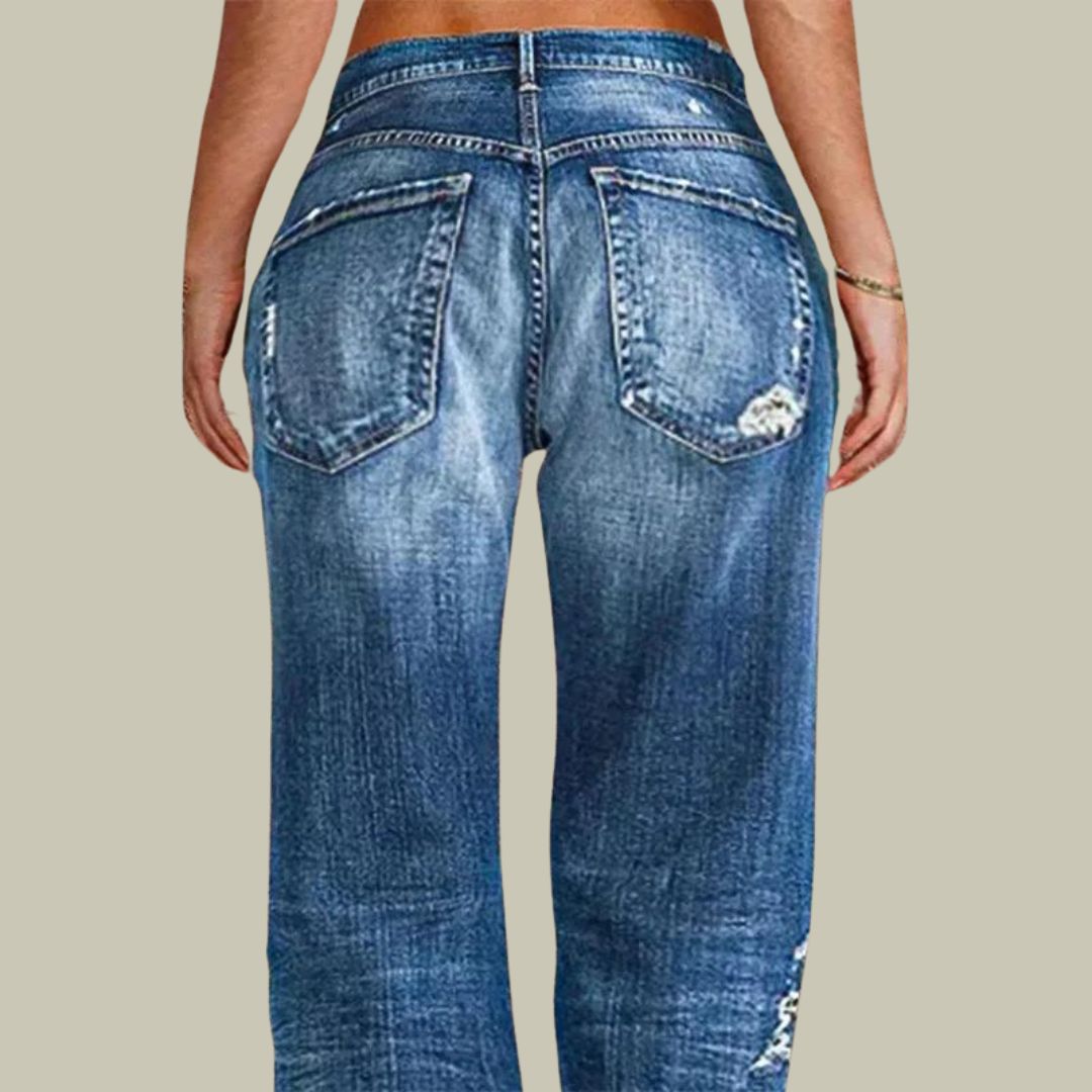 Elegant Jeans With Low Waist