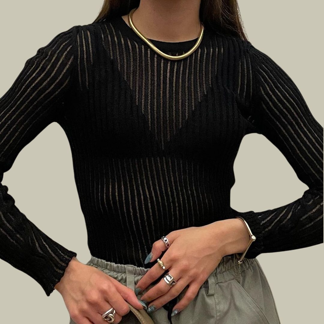 Chic See Through Top