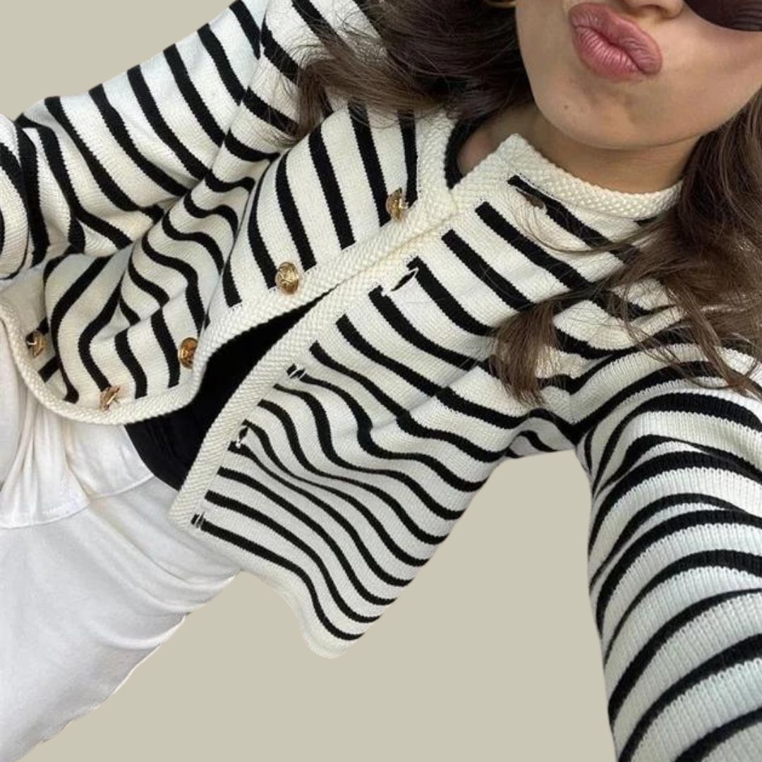 The Lux Striped Cardigan