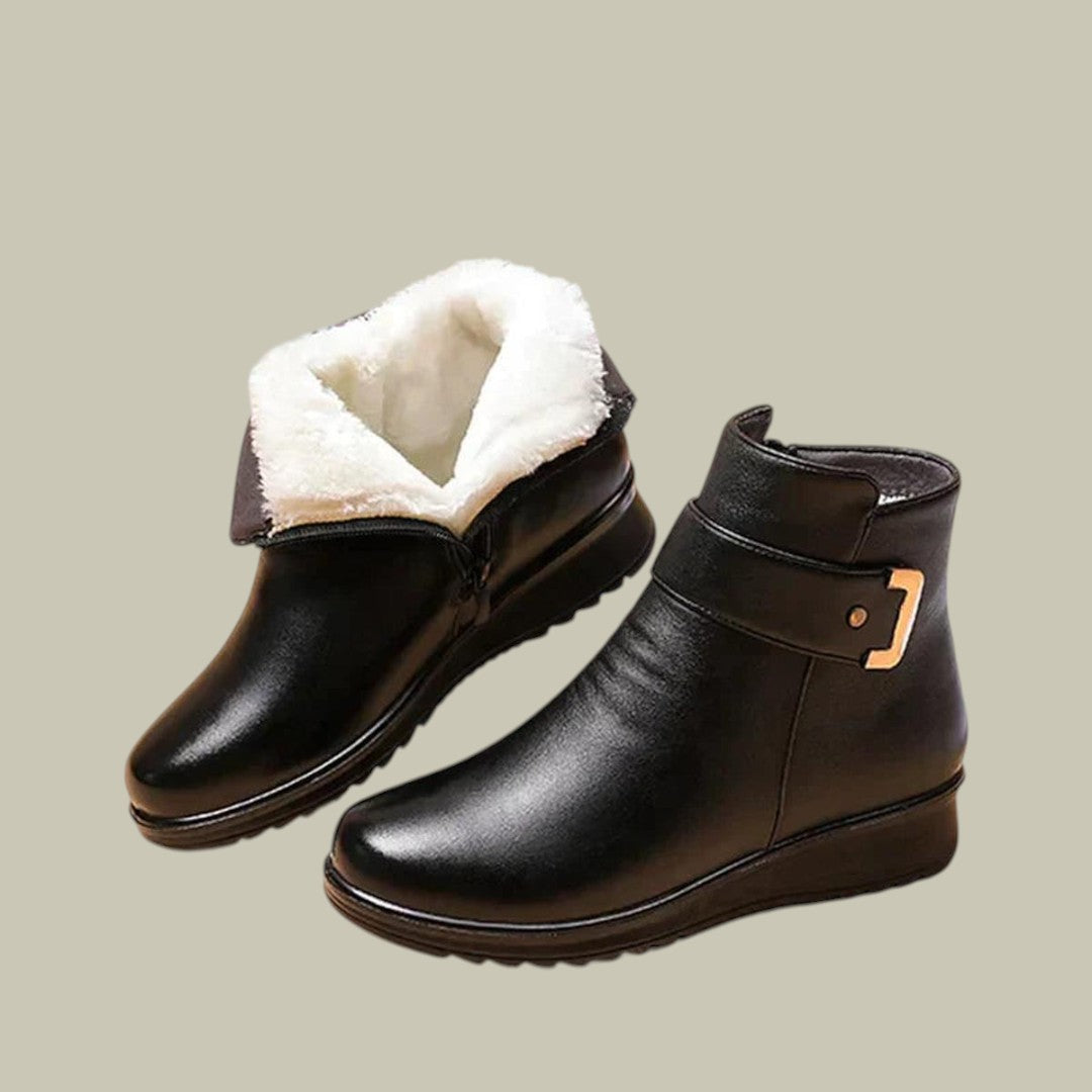 Womens Orthopedic Boots Leather Wool