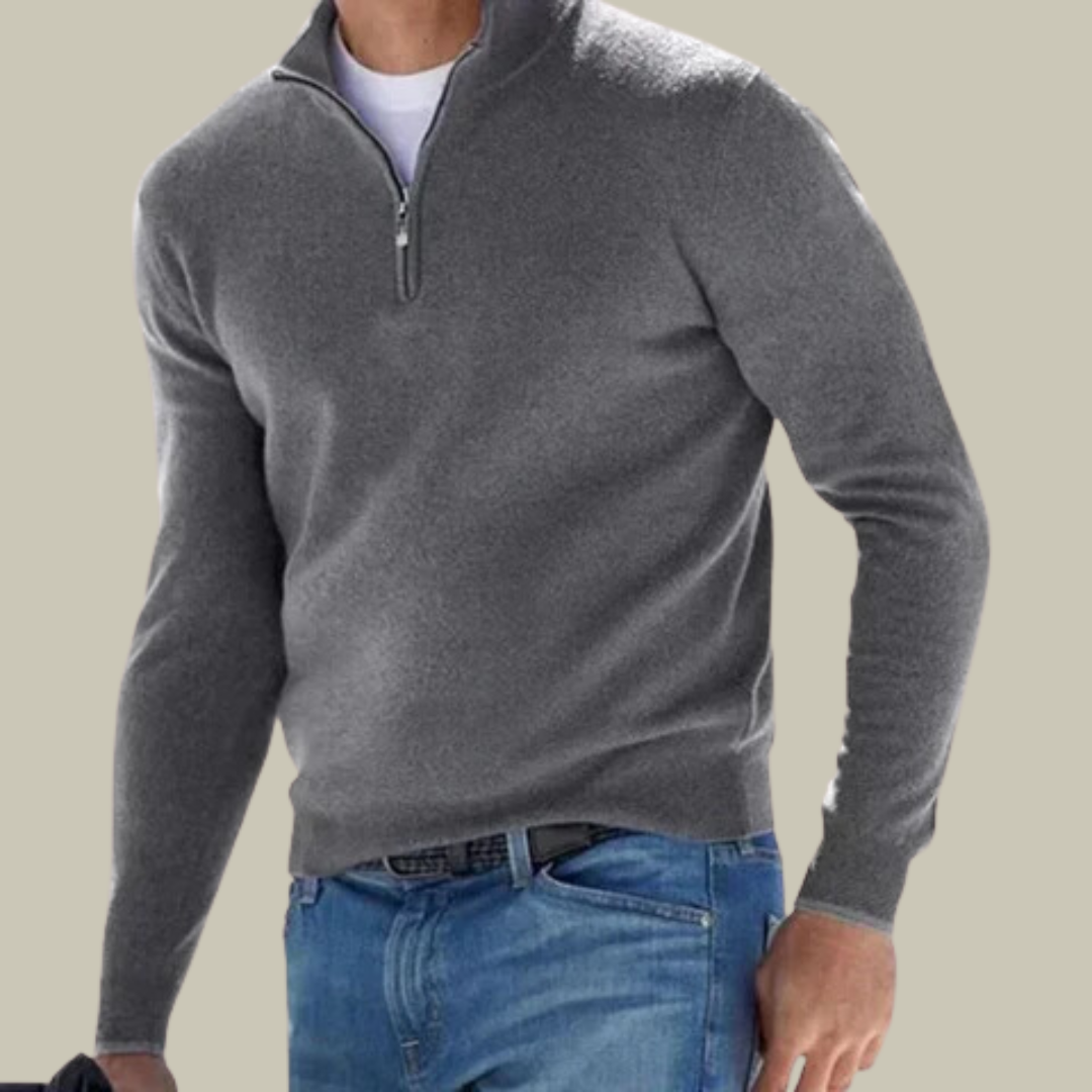 Lux & Classy  • Men's Ralph Polo Zipper Sweater