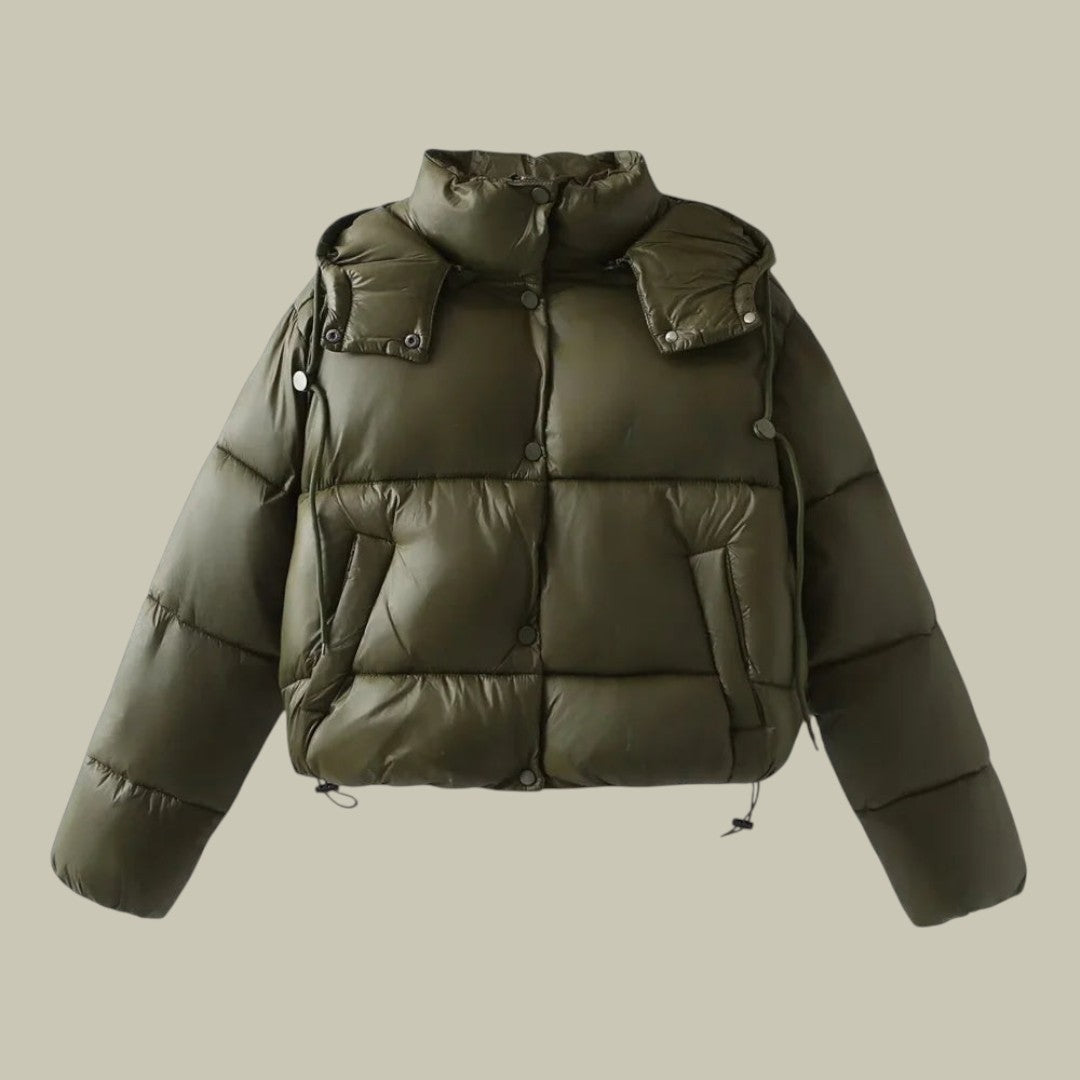 Womens Puffer Jacket Padded Hooded