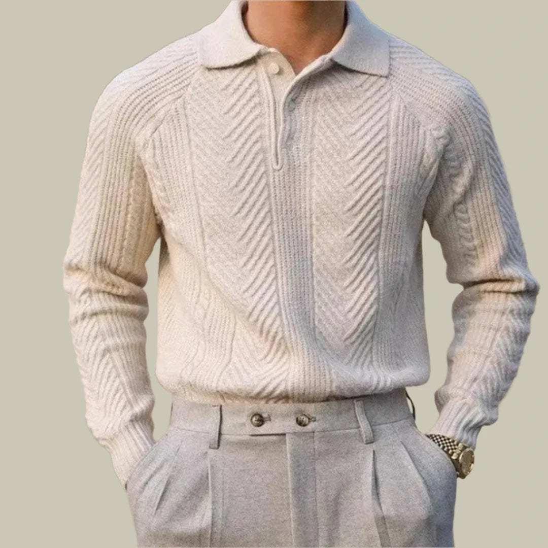 Knitted Polo Sweater