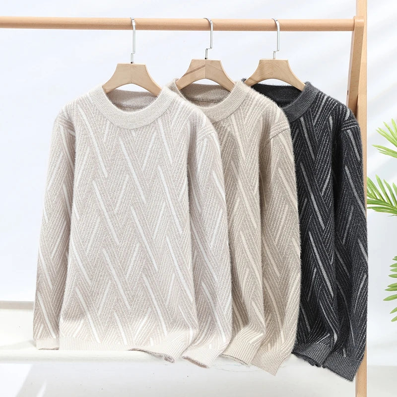 Pattern Wool Pullover