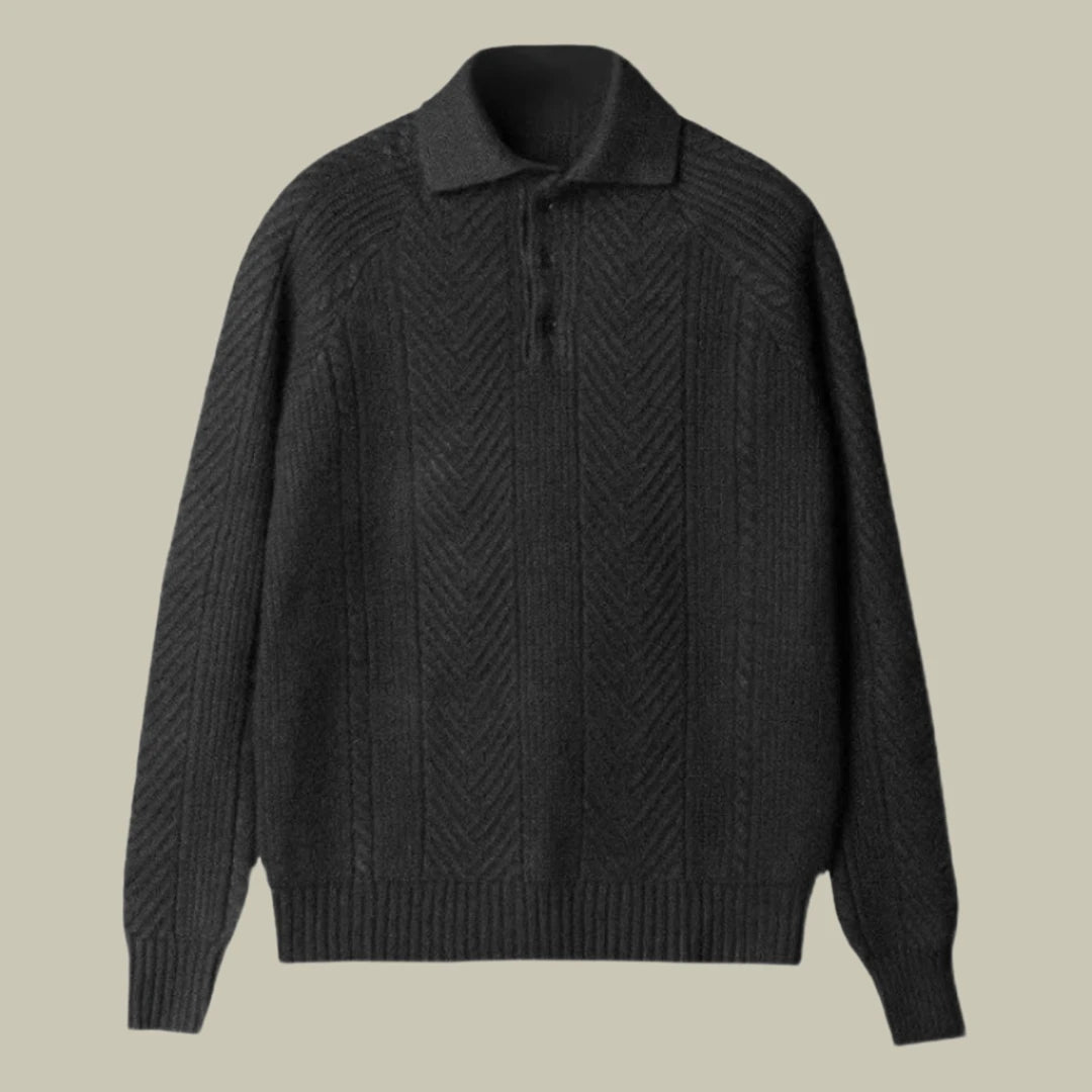 Knitted Polo Sweater