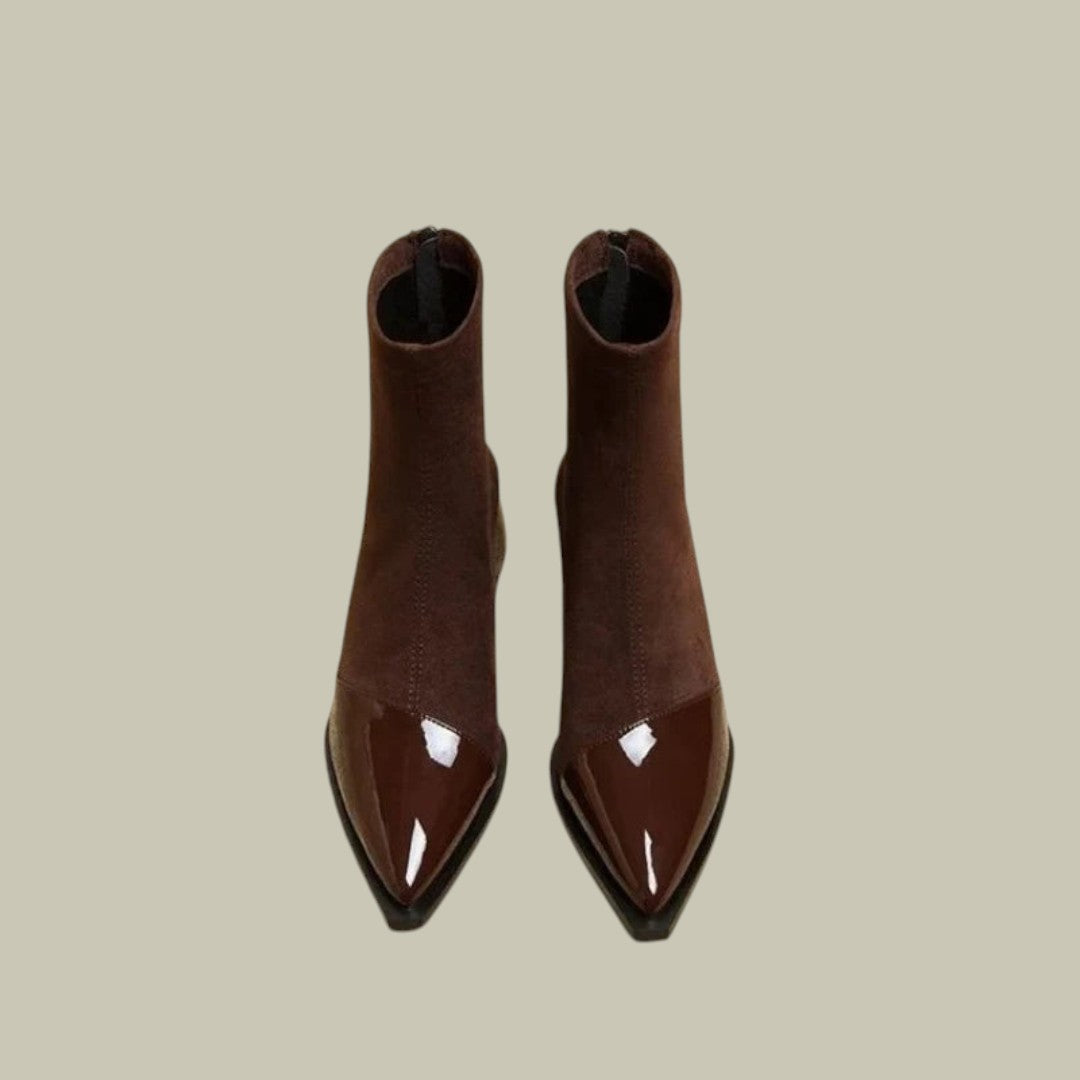 Womens Suede Ankle Heels