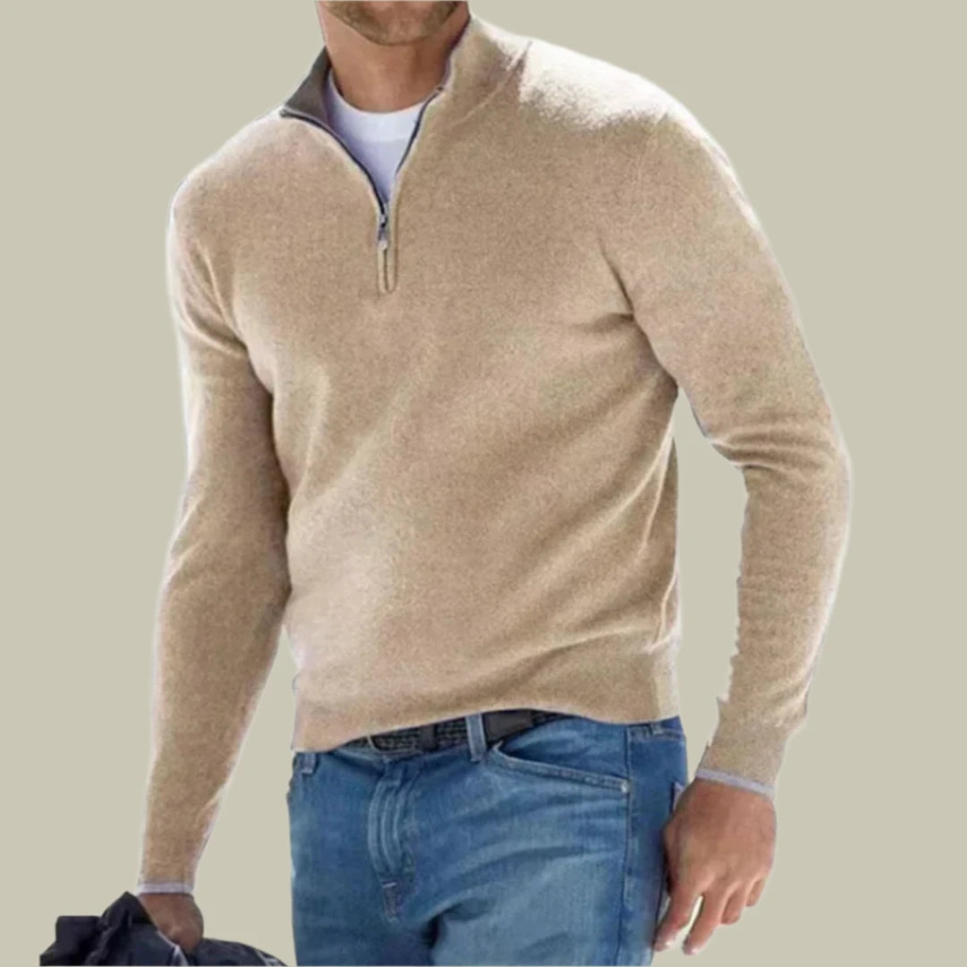 Lux & Classy  • Men's Ralph Polo Zipper Sweater