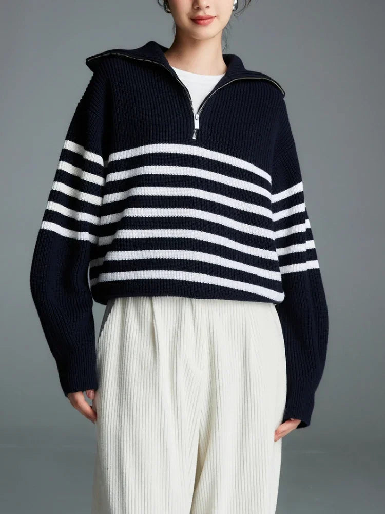 Classy Striped Pullover