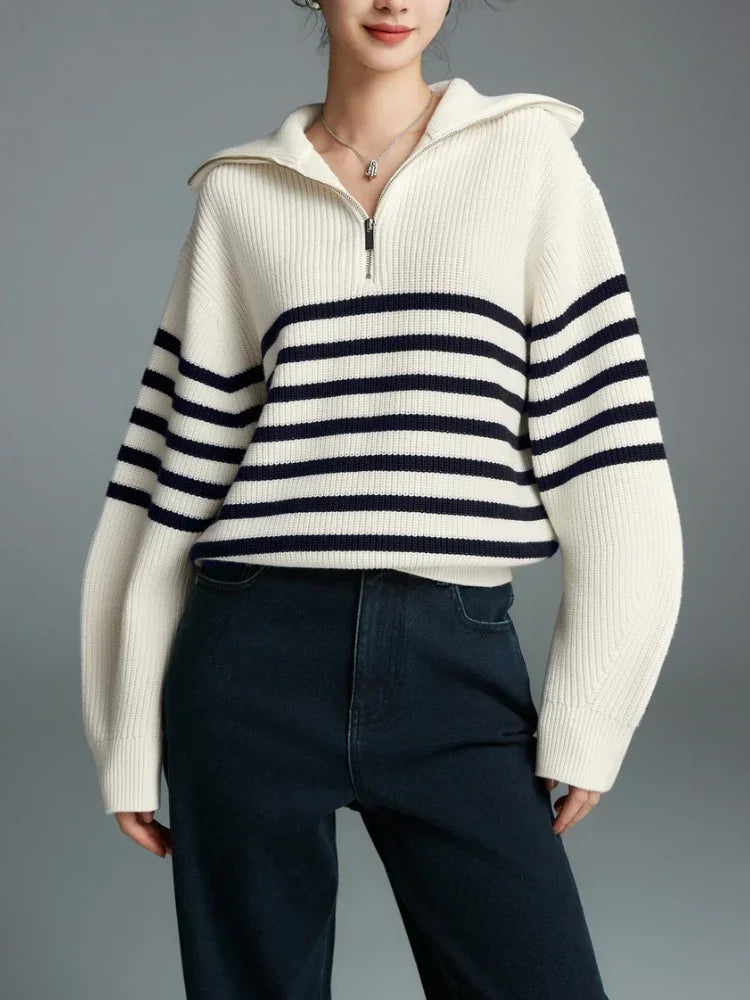 Classy Striped Pullover