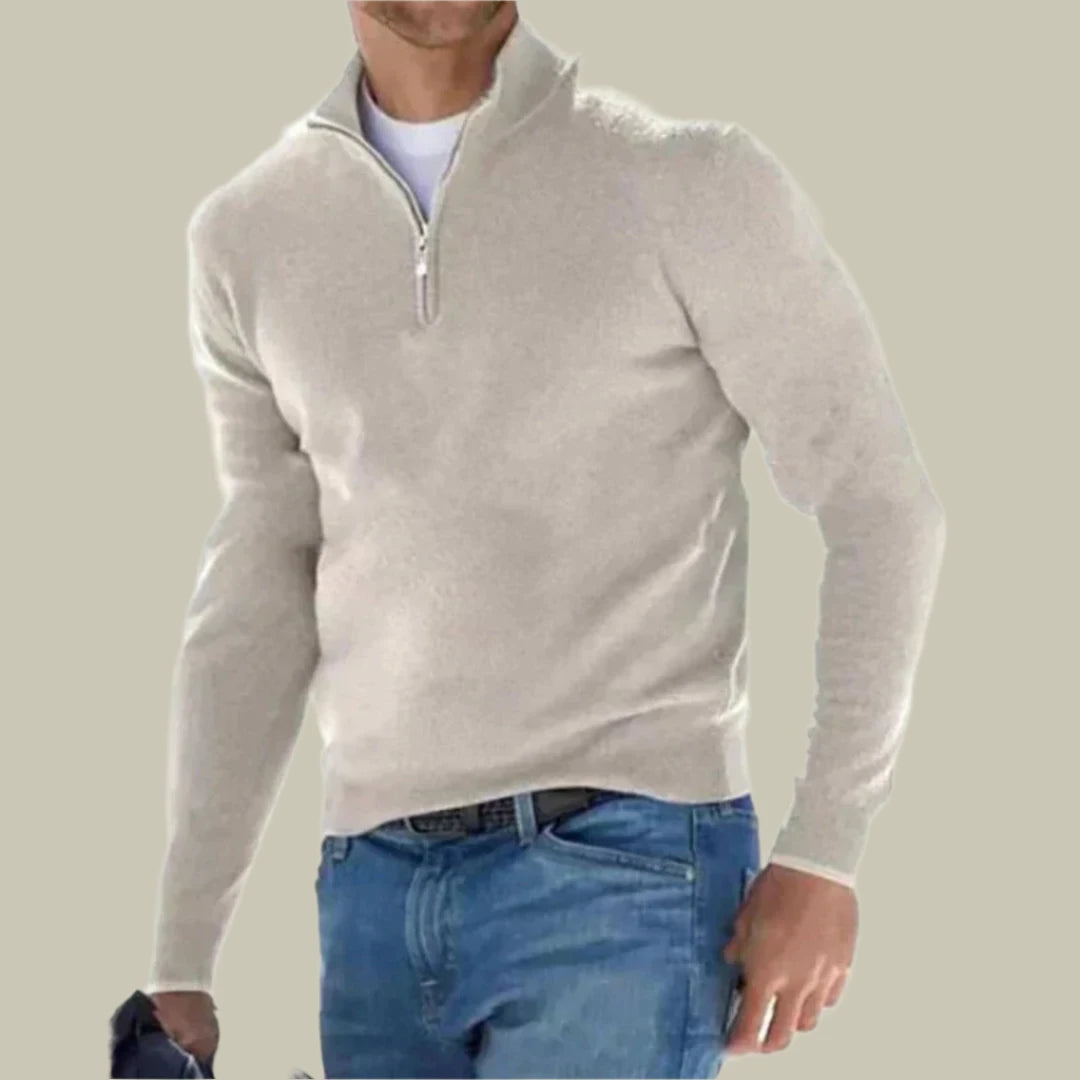 Lux & Classy  • Men's Ralph Polo Zipper Sweater