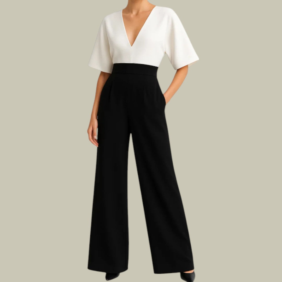 Lux & Classy  • Women's Stylish Wide Leg Jumpsuit