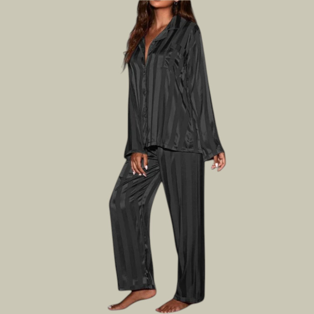 Womens Pajama Set Striped