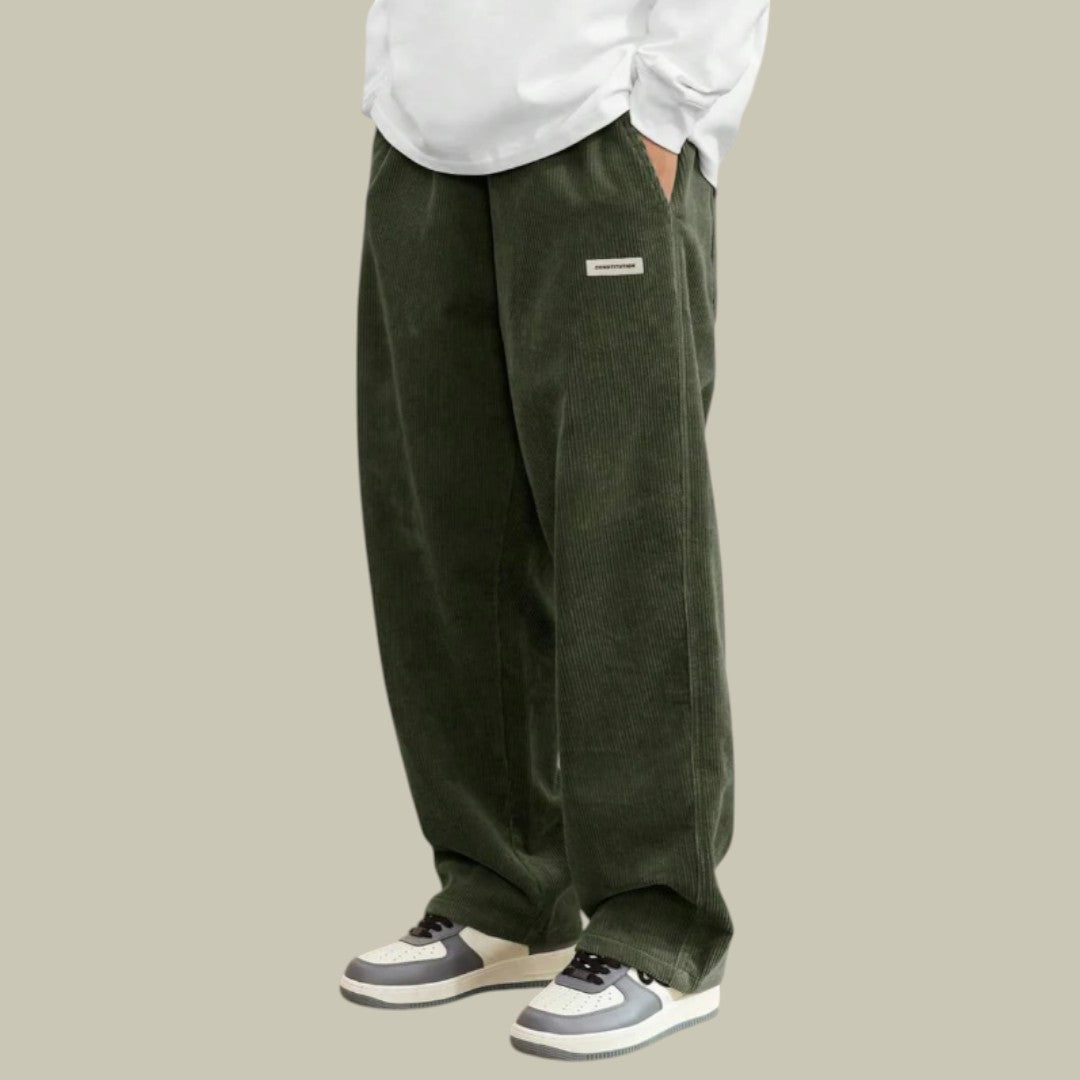 Mens Corduroy Trousers Casual Look
