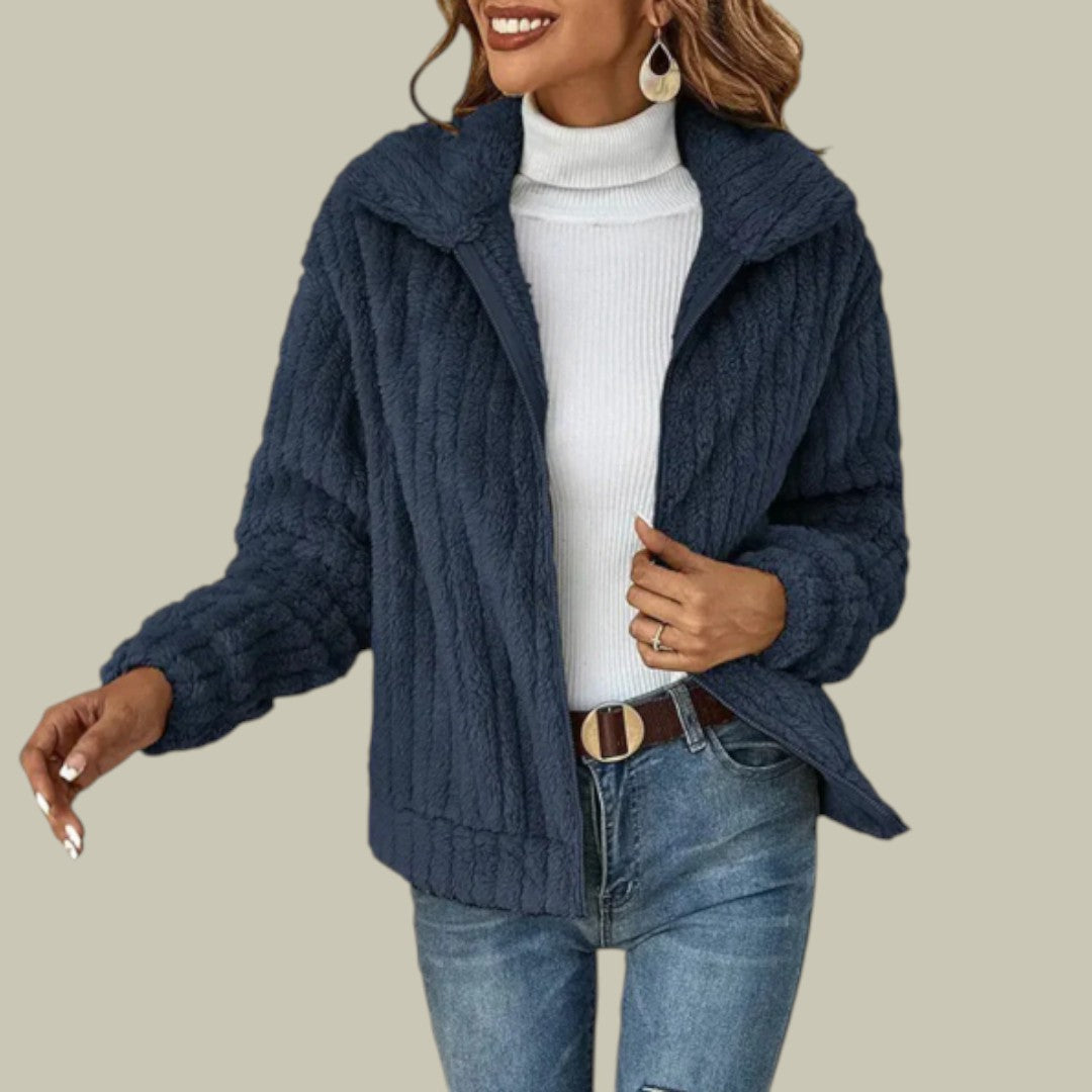 Womens Knitted Jacket Fluffy