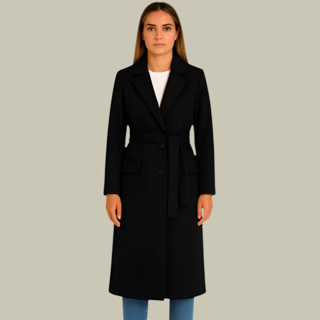 Womens Coat Double-Breasted Autumn