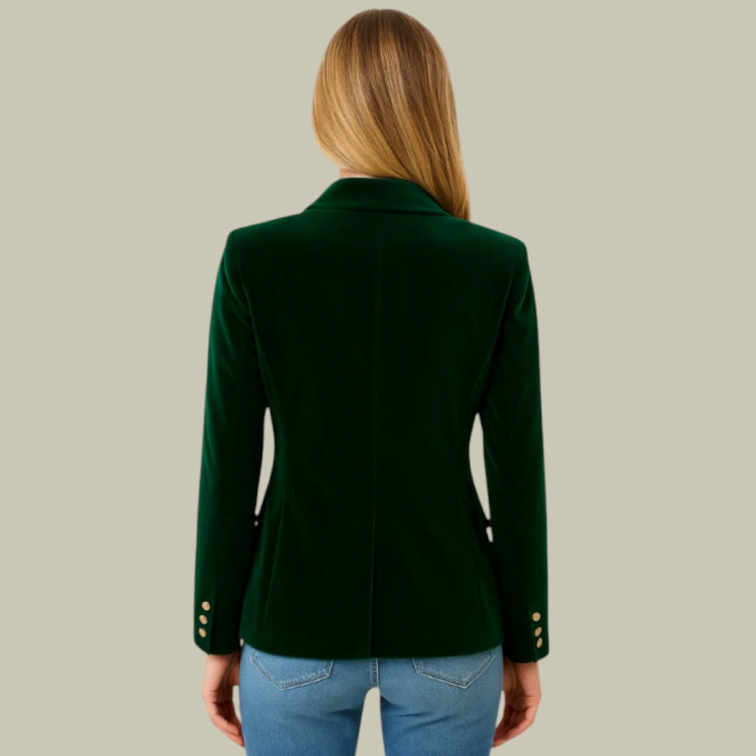 Womens Blazer Velvet Chic