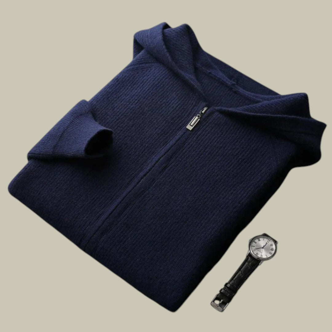 Mens Cardigan Ribbed Comfort