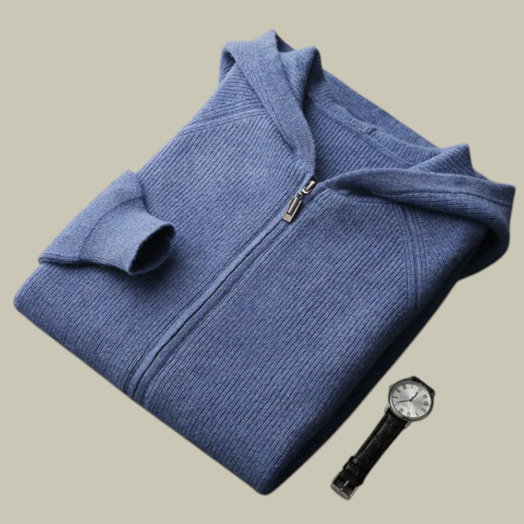 Mens Cardigan Ribbed Comfort