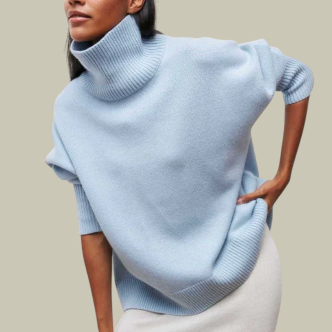 Womens Jumper Oversized Turtleneck
